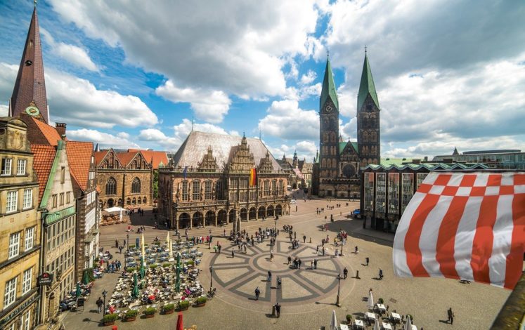 Stadt-Kontraste eingefangen durch Highlights von Beste in Bremen und Stuttgart